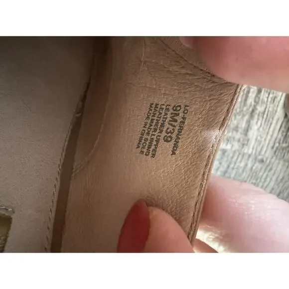 Louise et Cie Patent Oxford Shoes 9M Tan Lace-Up Block Heel Vintage Inspired - Picture 15 of 16